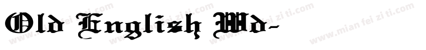 Old English Wd字体转换